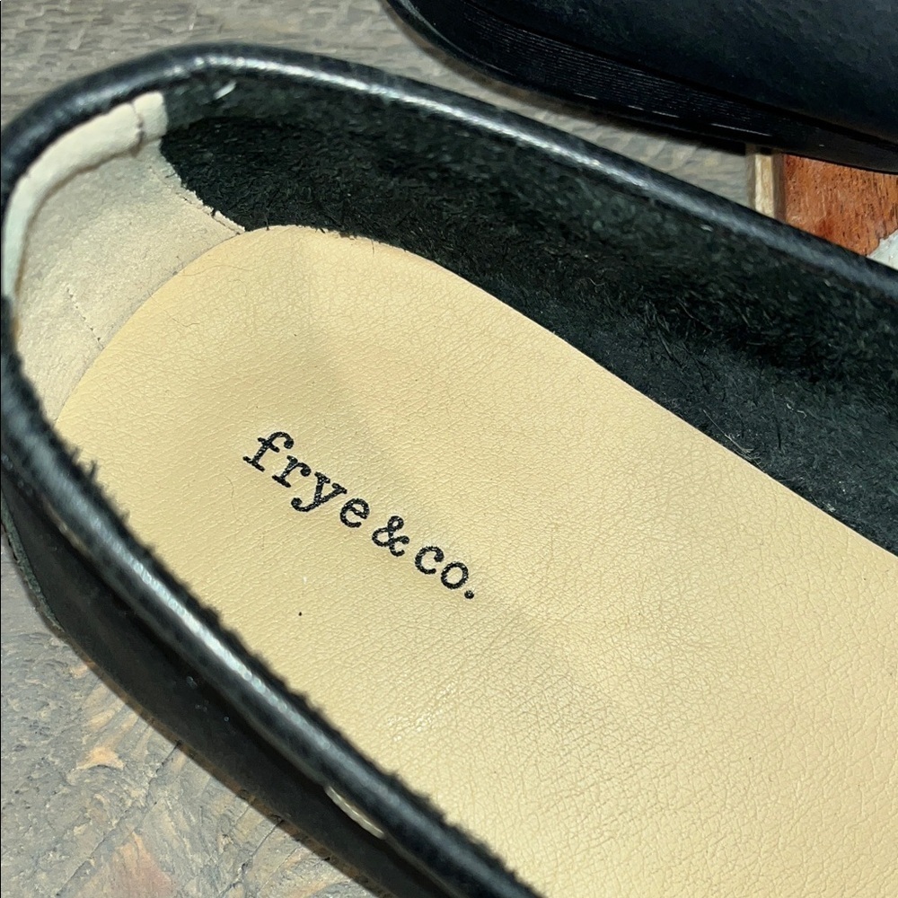 FRYE & CO. MENS LEWIS‎ VENETIAN LOAFER DRIVING MOC BLACK LEATHER 13 M - Picture 2 of 10